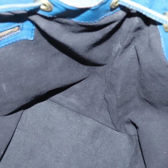 LOUIS VUITTON Epi Petit Noe Shoulder Bag Blue M44105 LV Auth 136638 - Picture 12 of 16